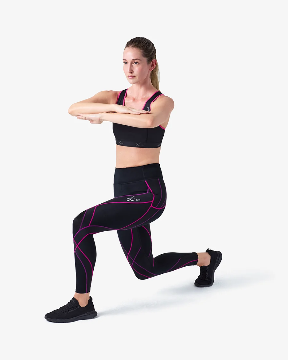 Endurance Generator 2.0 Joint & Muscle Support Compression Tight: Women's Black/Beetroot - Image 8