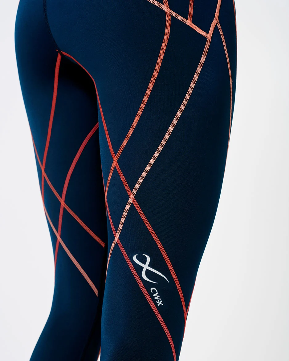 Endurance Generator 2.0 Joint & Muscle Support Compression Tight: Women's Navy Blue/Blush Coral - Image 8