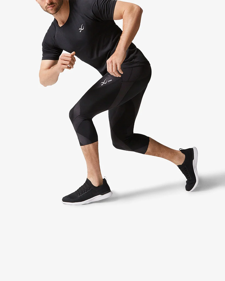 Endurance Generator Joint & Muscle Support 3/4 Compression Tight: Men's Black - Image 3