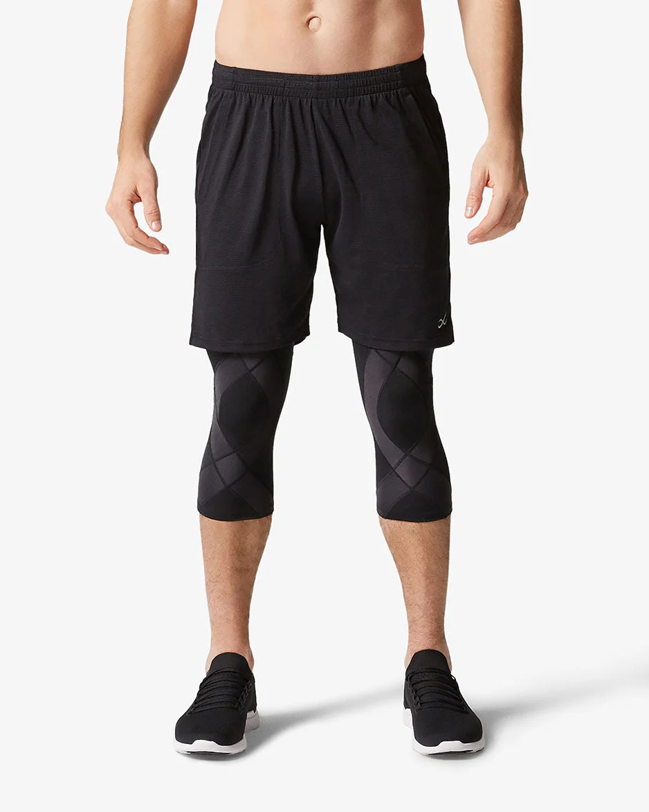 Endurance Generator Joint & Muscle Support 3/4 Compression Tight: Men's Black - Image 7