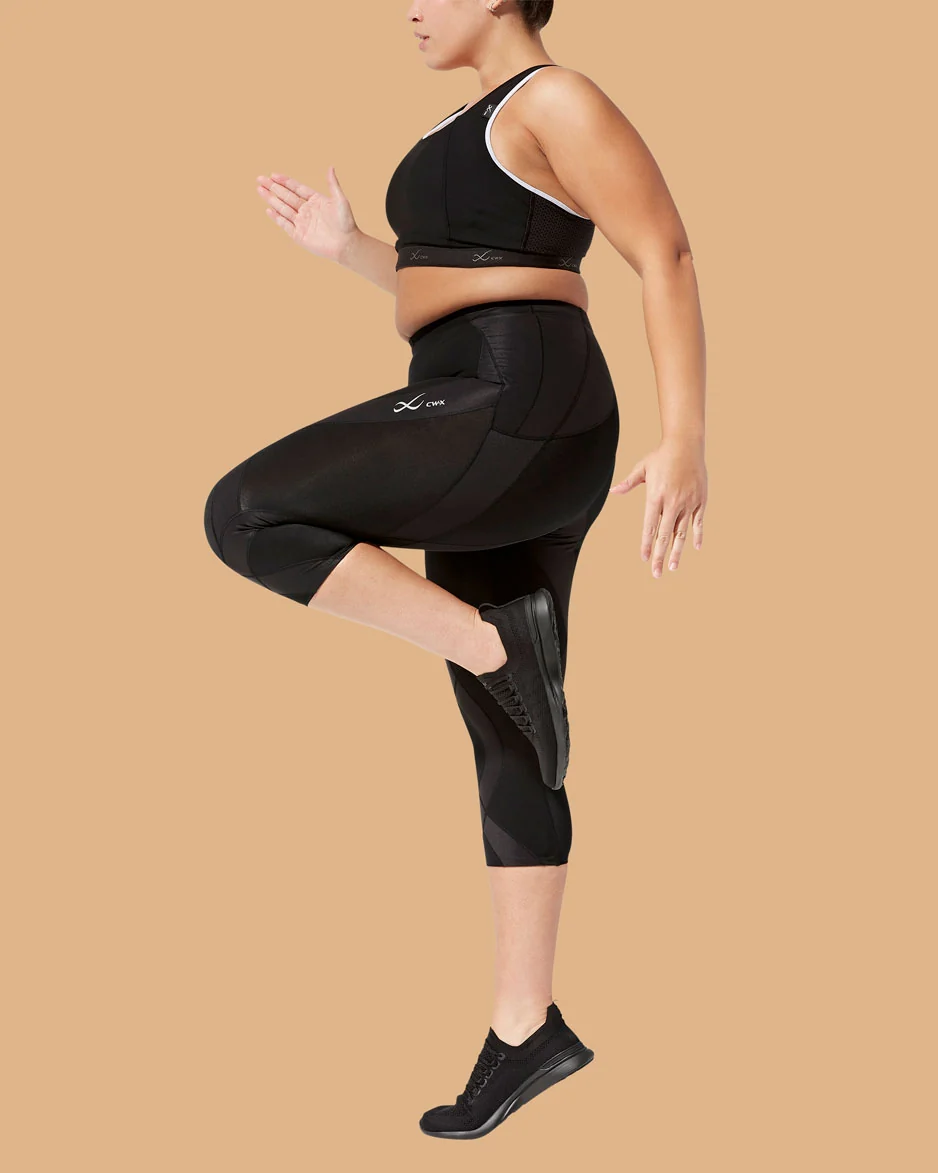Endurance Generator Joint & Muscle Support 3/4 Compression Tight: Women's Black - Image 13