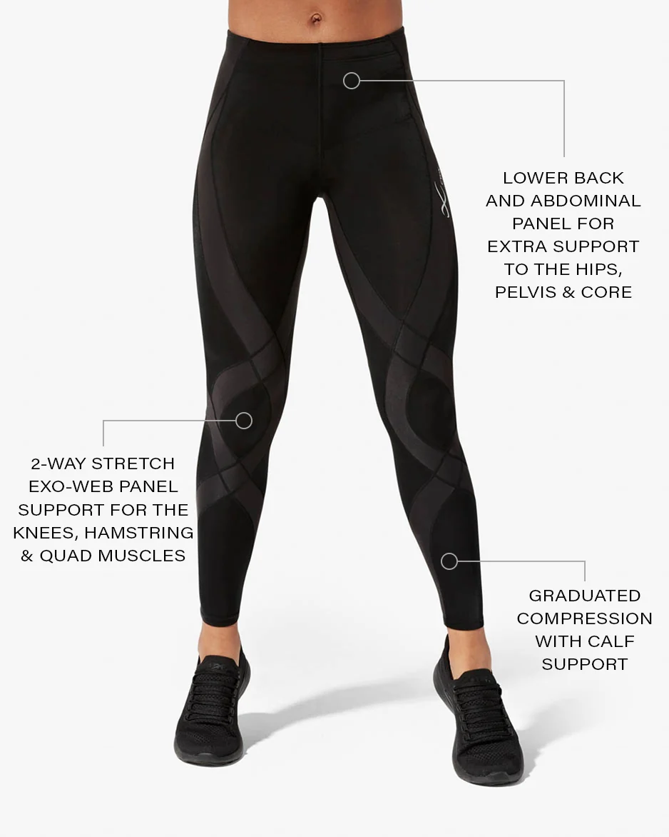 Endurance Generator Joint & Muscle Support Compression Tight: Women's Jet Black - Image 3