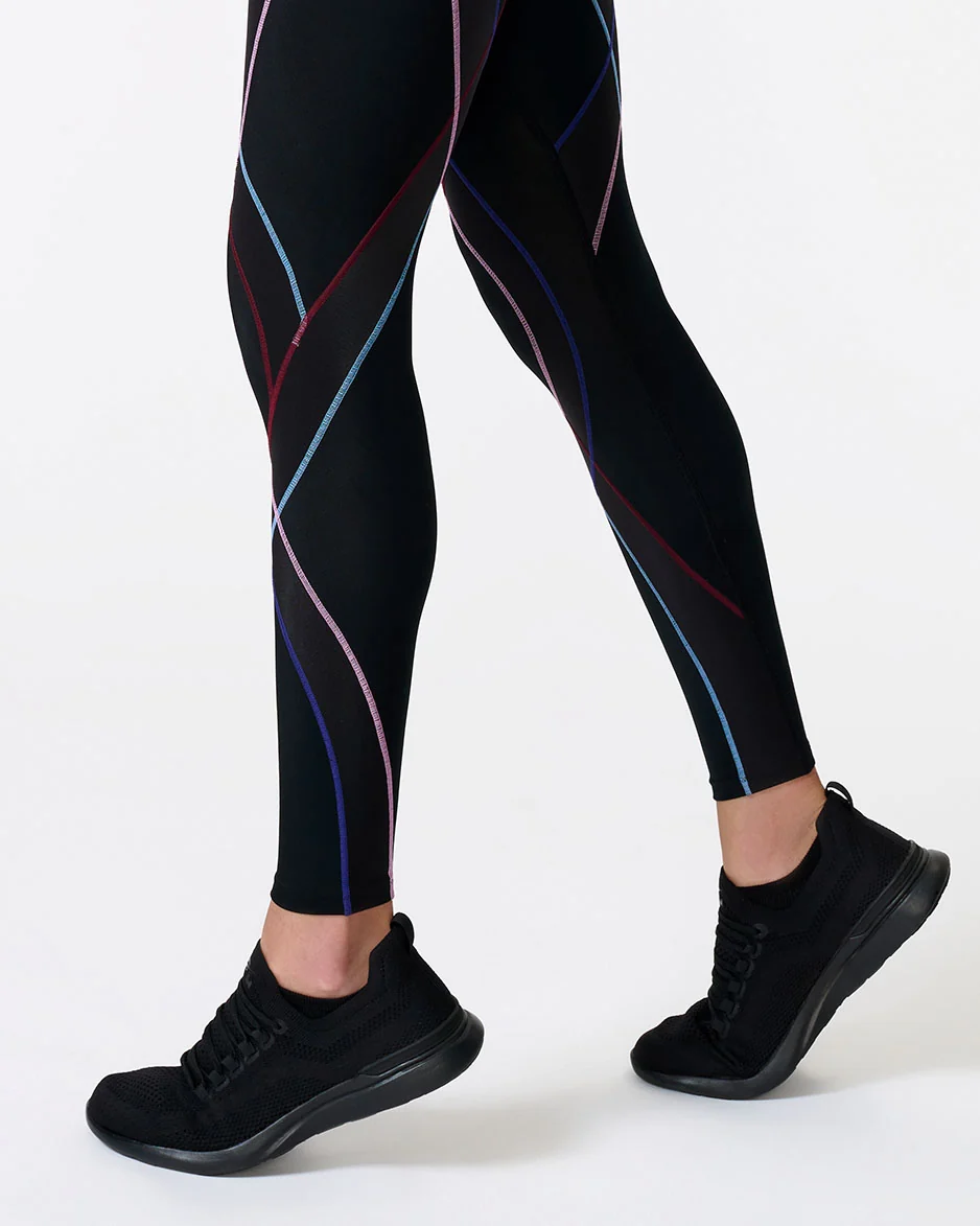 Endurance Generator Joint & Muscle Support Compression Tight: Women's Black/Candy - Image 4