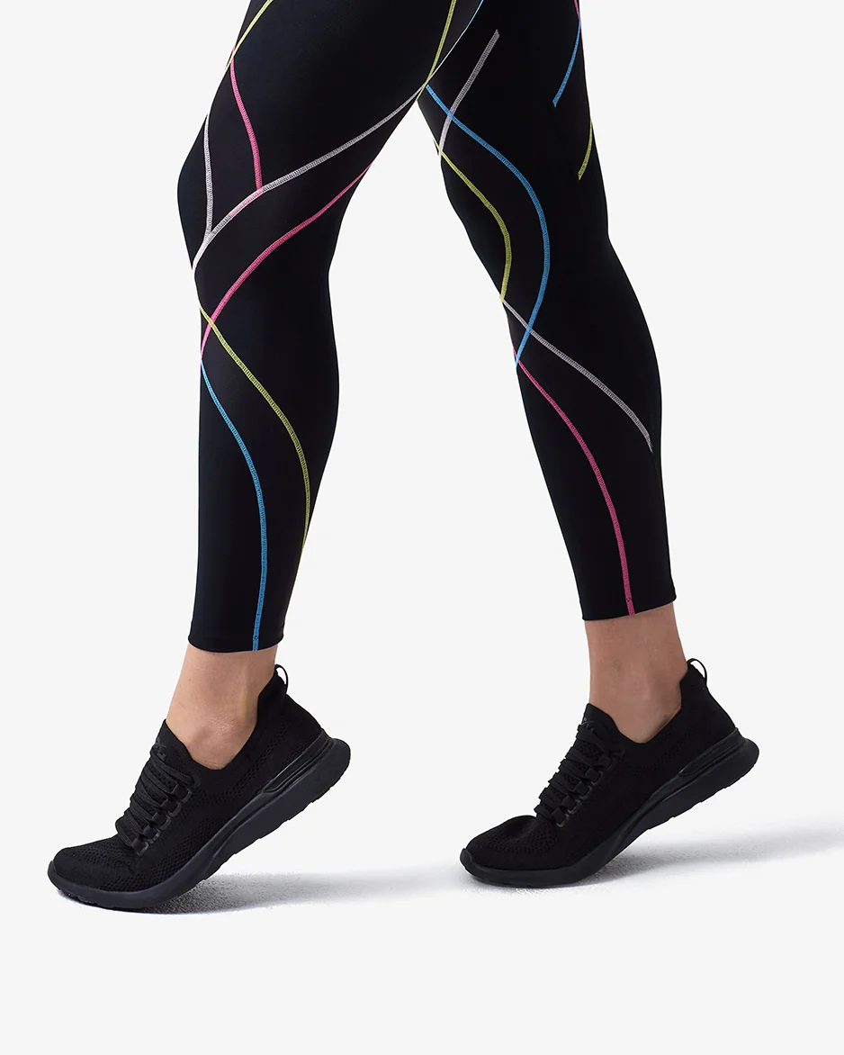 Endurance Generator Joint & Muscle Support Compression Tight: Women's Black/Prism - Image 7