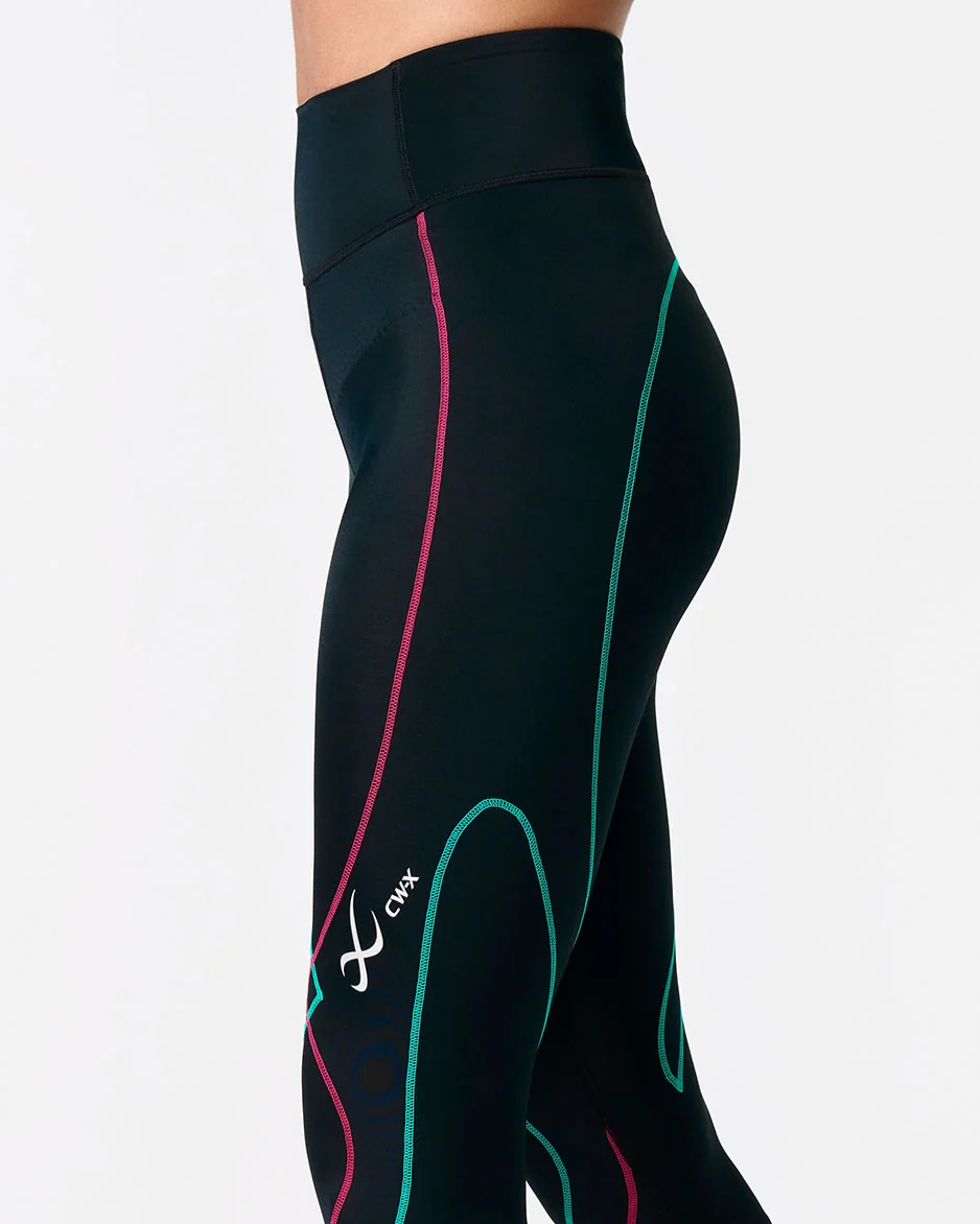 Stabilyx 3.0 Joint Support 3/4 Compression Tight: Women's Black/Teal Aura - Image 7