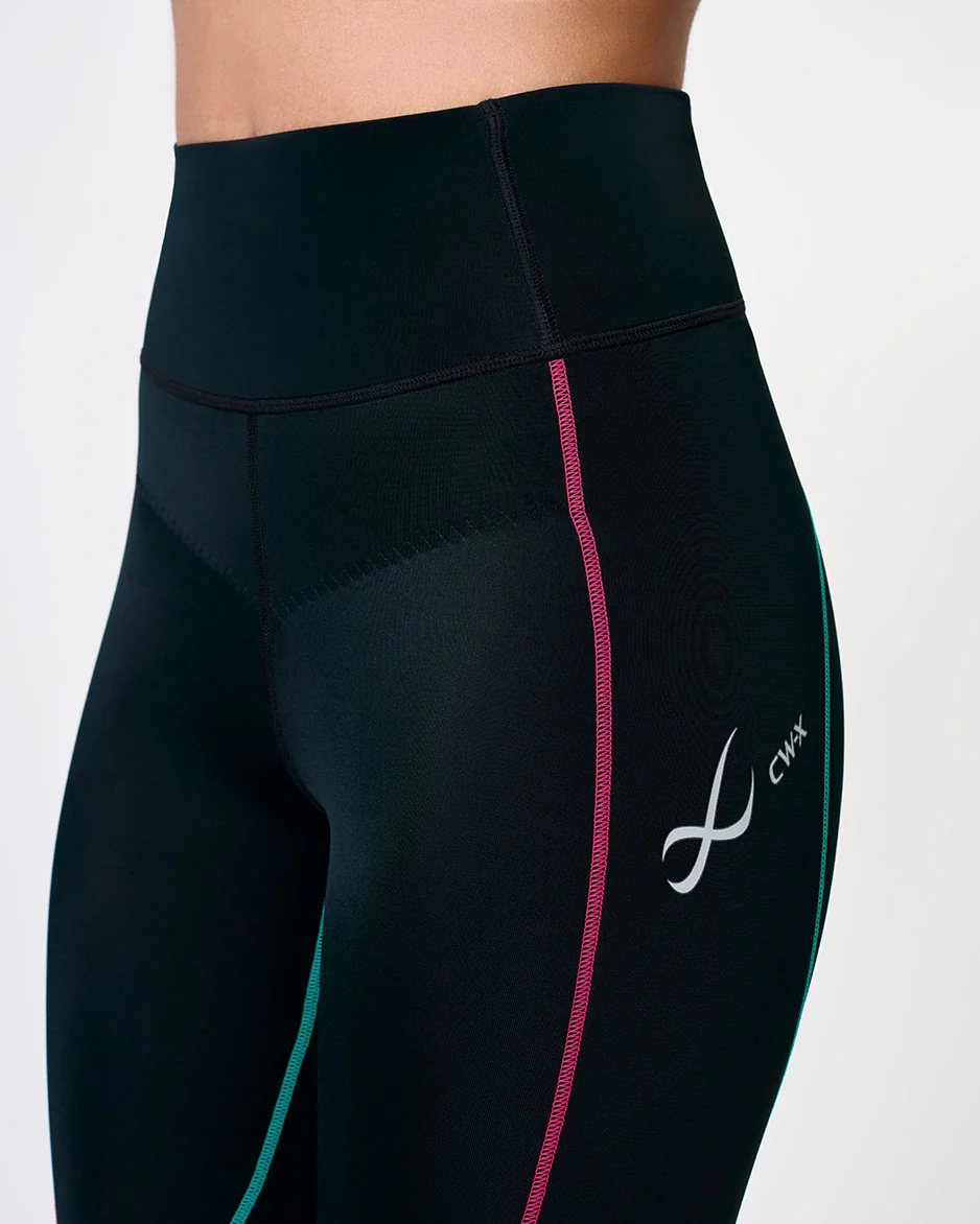 Stabilyx 3.0 Joint Support Compression Short: Women's Black/Teal Aura - Image 8