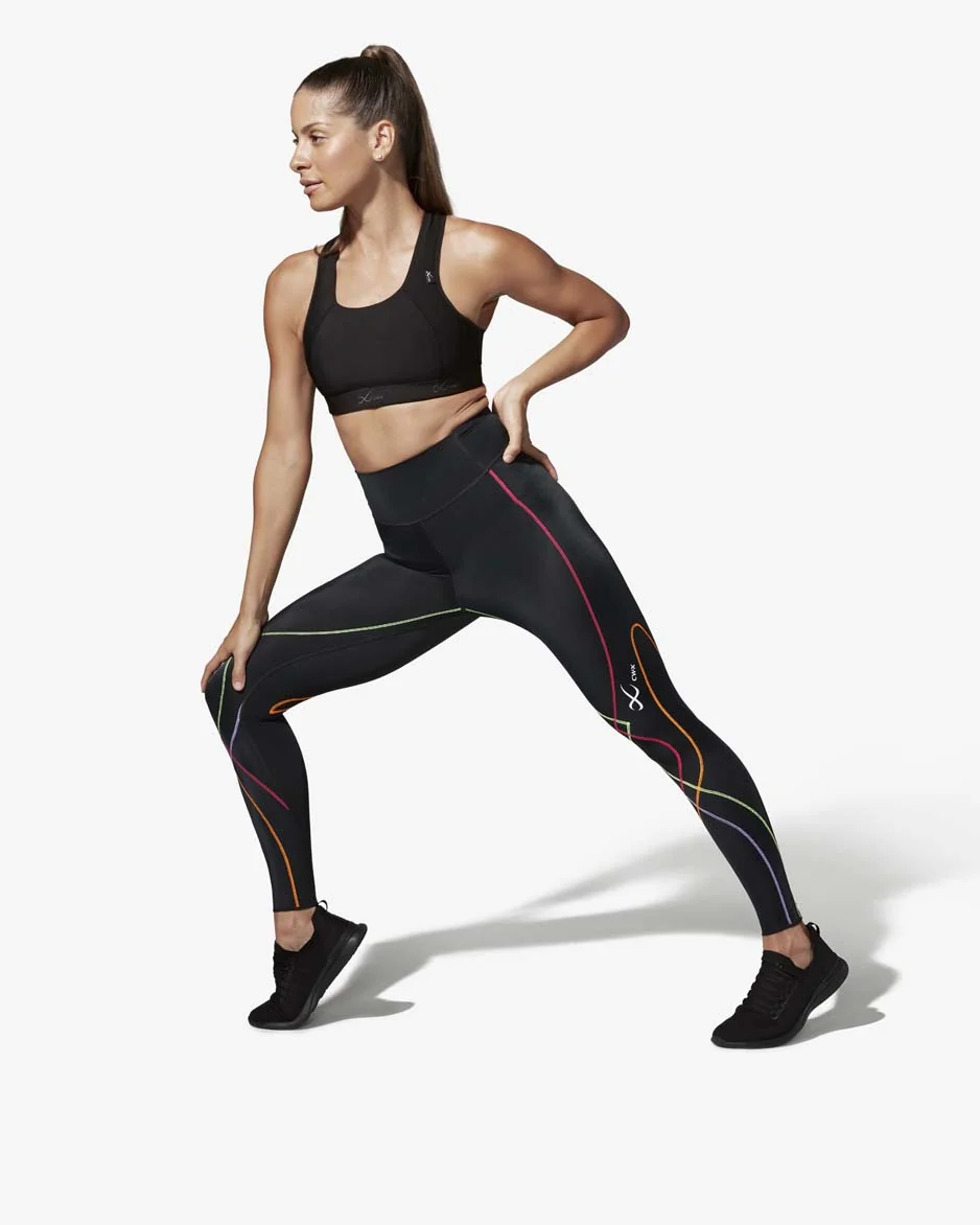 Stabilyx 3.0 Joint Support Compression Tight: Women's Black/Rainbow - Image 9