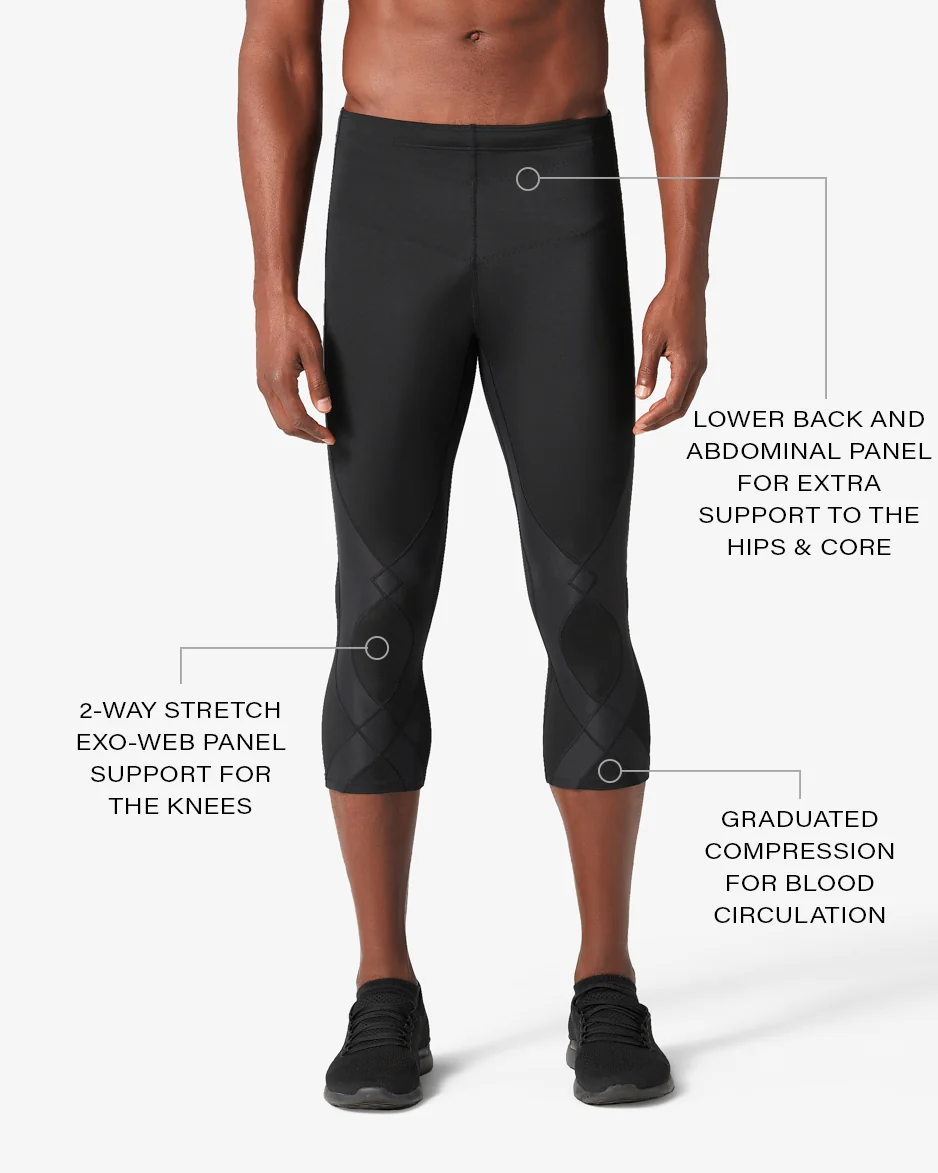 Stabilyx Joint Support 3/4 Compression Tight: Men's Black - Image 3