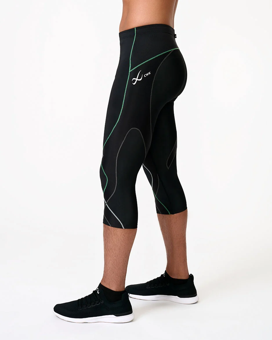 Stabilyx Joint Support 3/4 Compression Tight: Men's Black/Dusty Cypress - Image 3