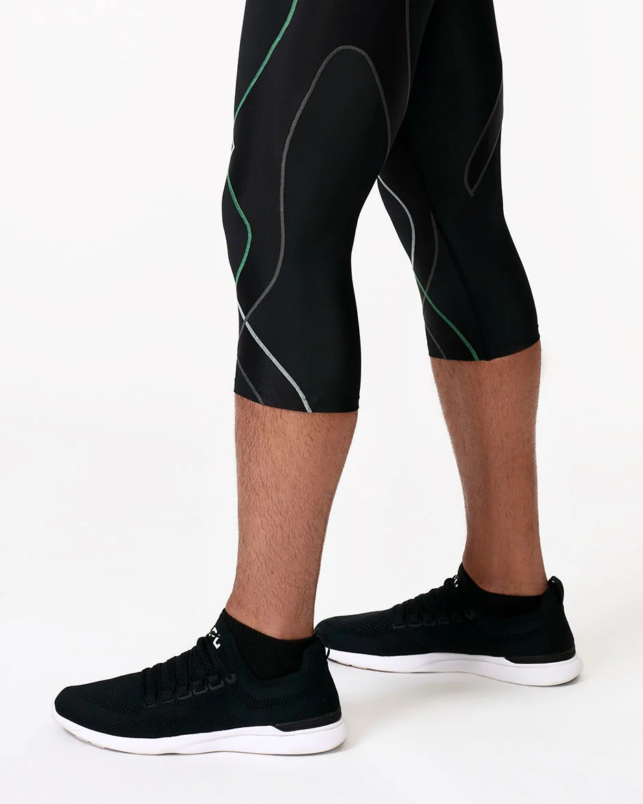 Stabilyx Joint Support 3/4 Compression Tight: Men's Black/Dusty Cypress - Image 6