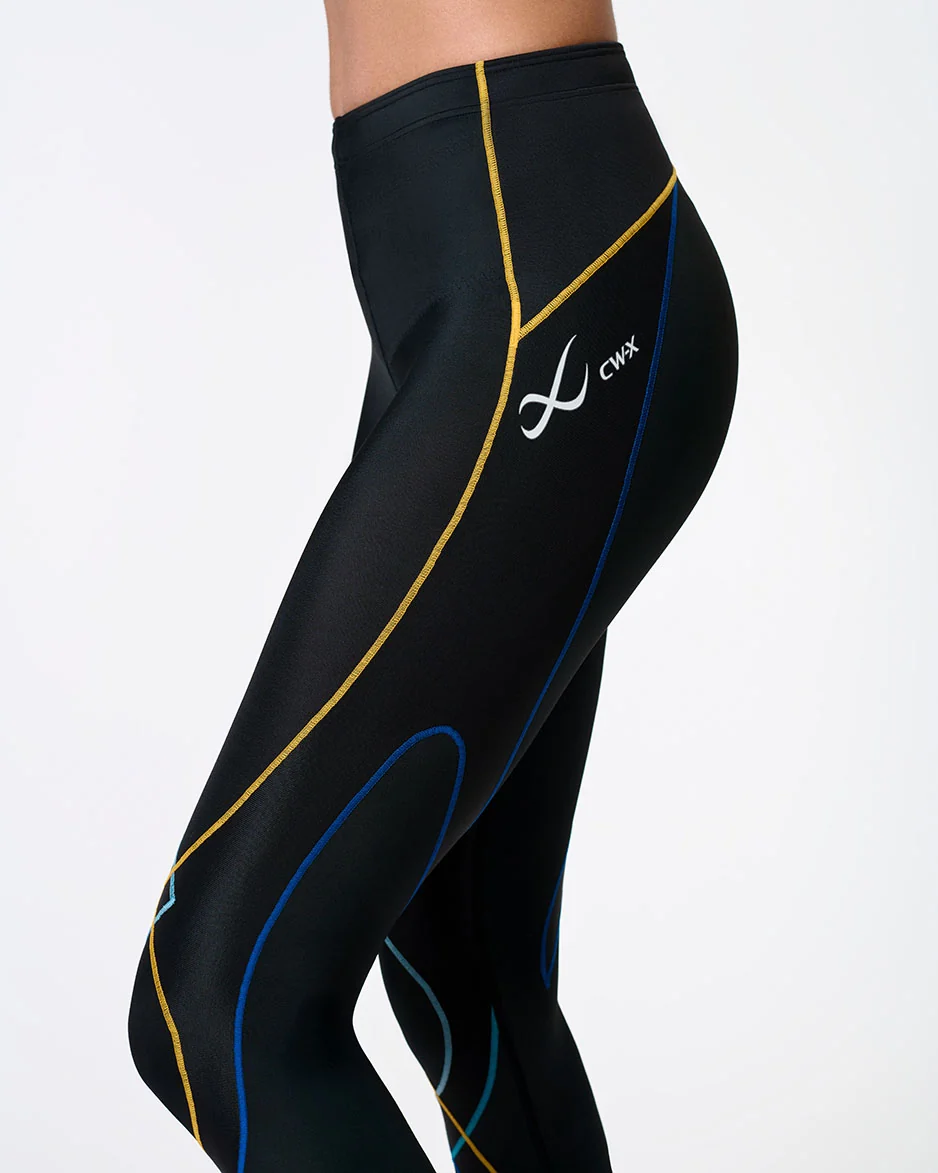 Stabilyx Joint Support 3/4 Compression Tight: Women's Black/Coastal - Image 4