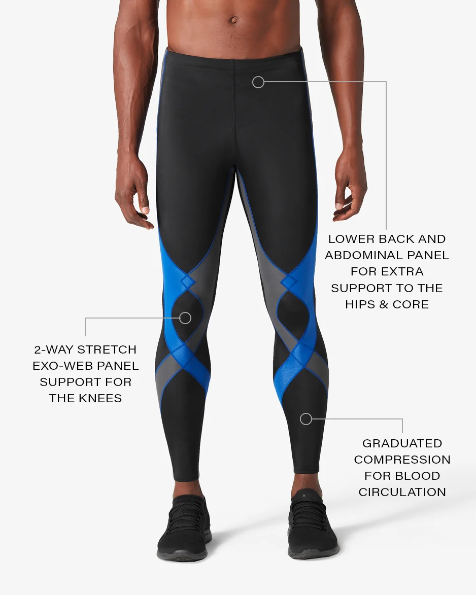 Stabilyx Joint Support Compression Tight: Men's Black/Grey/Blue - Image 5