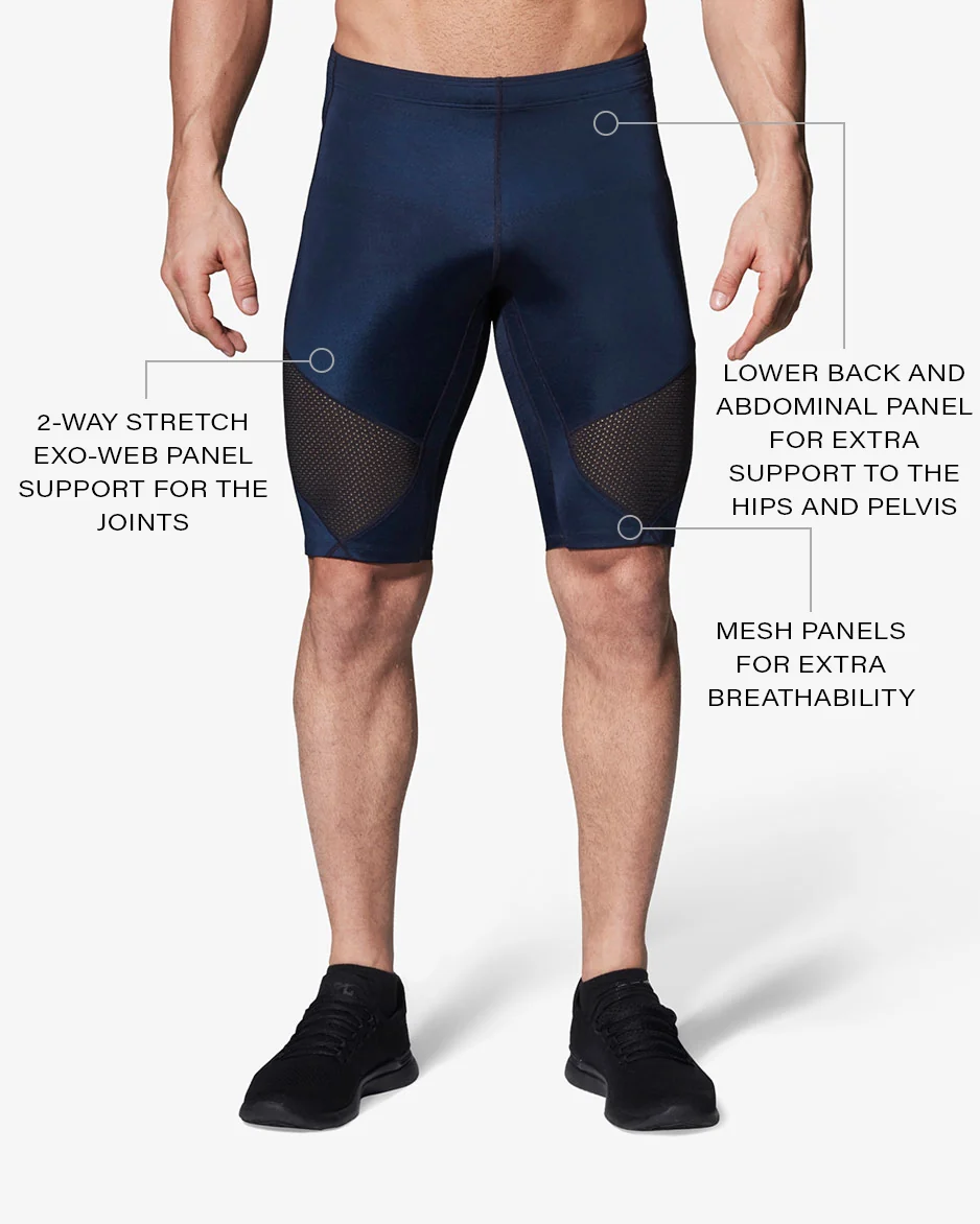 Stabilyx Ventilator Joint Support Compression Short: Men's True Navy - Image 3