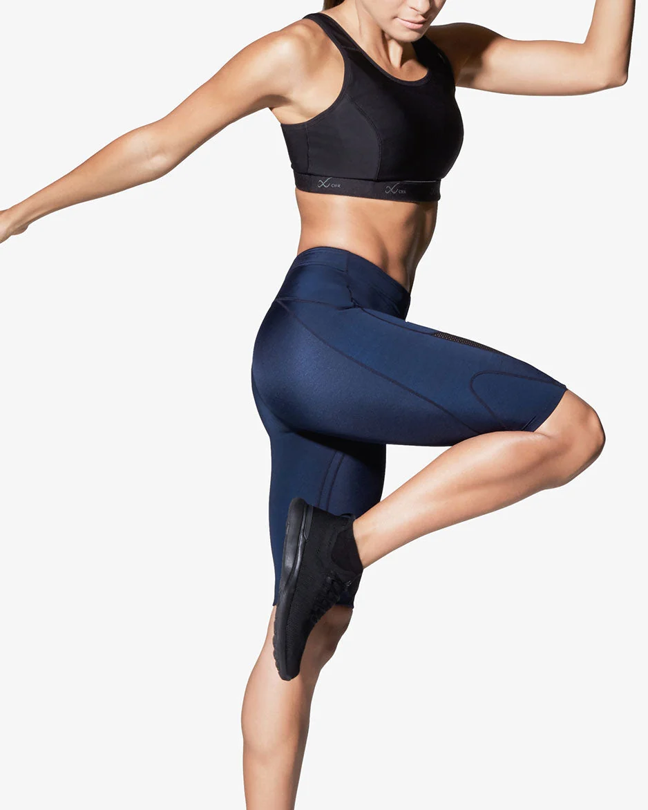 Stabilyx Ventilator Joint Support Compression Short: Women's True Navy - Image 4